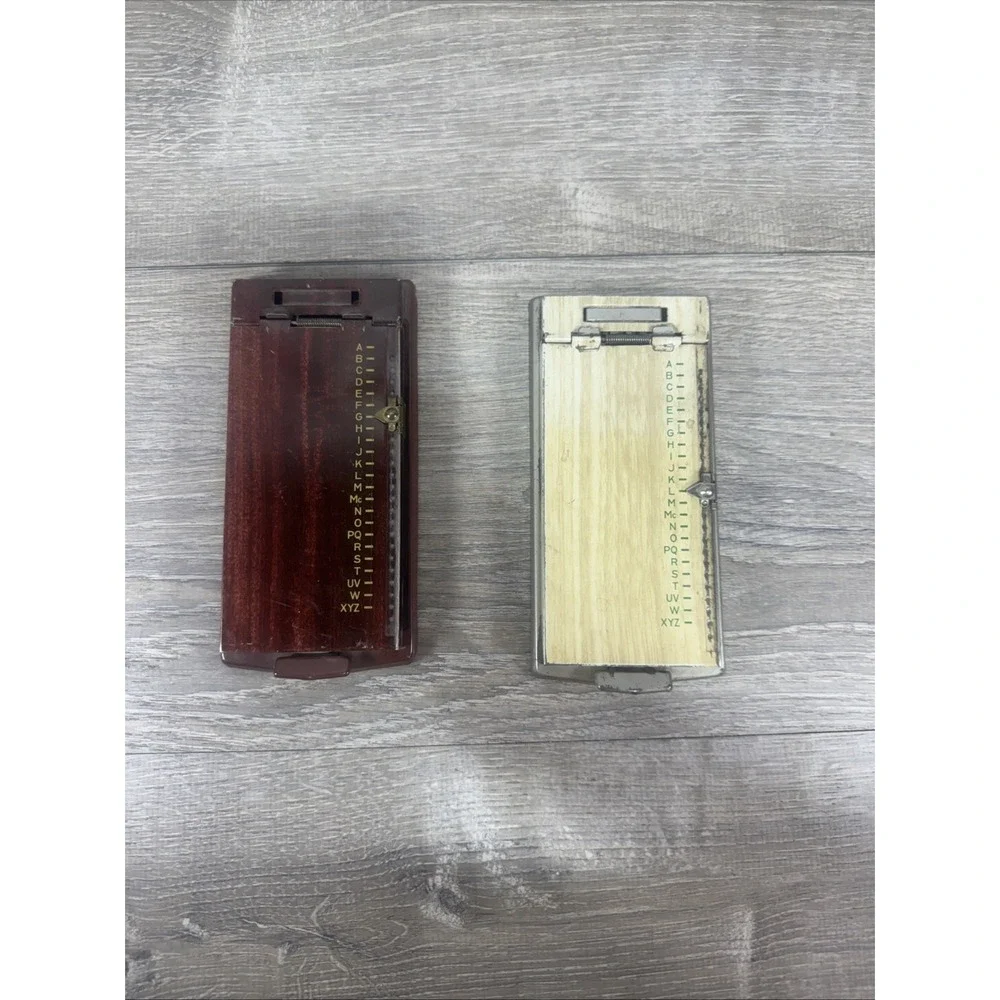 2 Vintage Name/Address - Bates List Finder Model A -Used